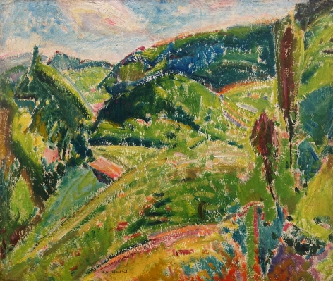 Alfred H. Maurer - Landscape (Marlboro) Horizontal, circa 1915-1920