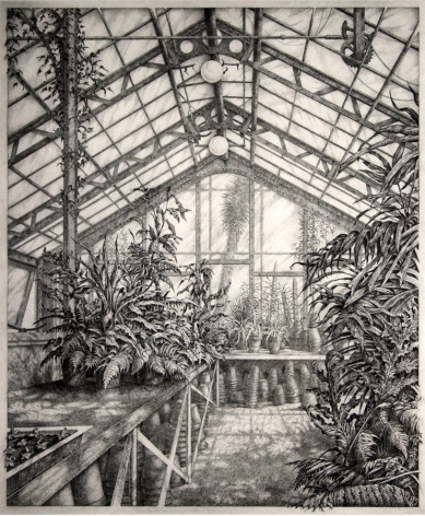 Mark Leithauser (b. 1950) In the North Greenhouse, 1983