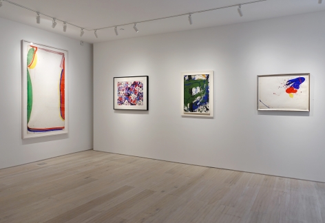 Installation view - Between Tachisme and Abstract Expressionism: Bluhm, Francis, Jenkins