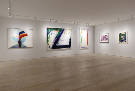 Installation view - Between Tachisme and Abstract Expressionism: Bluhm, Francis, Jenkins