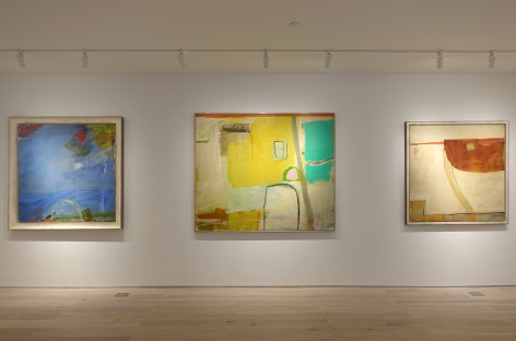 Installation view: Color Harmonies: New Paintings by Chloë Lamb